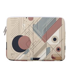 Boho Abstract Architecture 14  Vertical Laptop Sleeve Case With Pocket by Bedest
