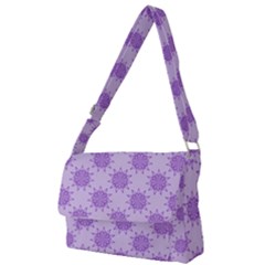 Purple Pattern Seamless Texture Mandala Full Print Messenger Bag (s) by Bedest