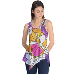 Architecture Glass Abstract Pattern Sleeveless Tunic by Bedest