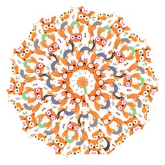 Cute Colorful Owl Cartoon Seamless Pattern Automatic Folding Umbrella With Case (large) by Apen