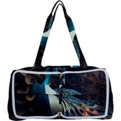 Colorful Peacock Bird Feathers Multi Function Bag by Apen