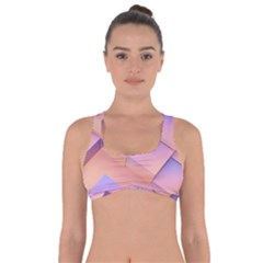 3d Texture Abstract Pattern Vintage Got No Strings Sports Bra by Grandong