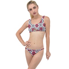 Ukrainian Folk Seamless Pattern Ornament Ethnic Ornament Border Element Traditional Art The Little Details Bikini Set by Grandong