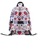 Scandinavian Folk Seamless Pattern Carry-on Travel Backpack View2