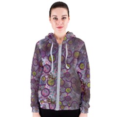 Abstract Molecular Space Art Women s Zipper Hoodie by ExtraAwesomeSauce