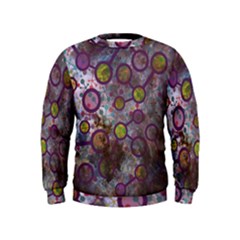 Abstract Molecular Space Art Kids  Sweatshirt by ExtraAwesomeSauce