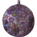 Abstract Molecular Space Art Round Trivet View2