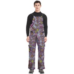 Abstract Molecular Space Art Men s Side Zip Front Pouch Ski And Snowboard Bib Pants	 by ExtraAwesomeSauce