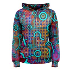 Abstract Tech Galaxy Design Women s Pullover Hoodie by ExtraAwesomeSauce