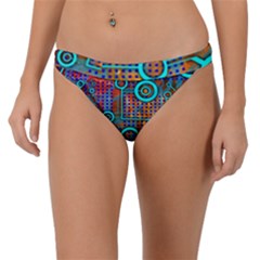 Abstract Tech Galaxy Design Band Bikini Bottoms by ExtraAwesomeSauce