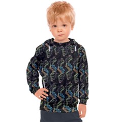 Multicolored Dna Strand Art Kids  Hooded Pullover by ExtraAwesomeSauce