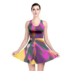 Vibrant Abstract Equine Art Reversible Skater Dress by ExtraAwesomeSauce