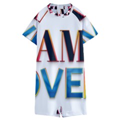 Game Over Text Design  Kids  Boyleg Half Suit Swimwear by 7223056