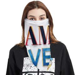Game Over Text Design  Face Covering Bandana (triangle) by 7223056