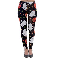 Cool Halloween Ghosts, Adoxali, Autumn Lightweight Velour Leggings by kyorashop23