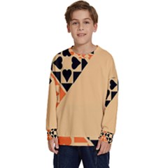 Aesthetic Hearts Kids  Crewneck Sweatshirt by ConteMonfrey