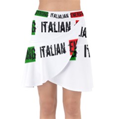 Strong Italian Energy Wrap Front Skirt by ConteMonfrey