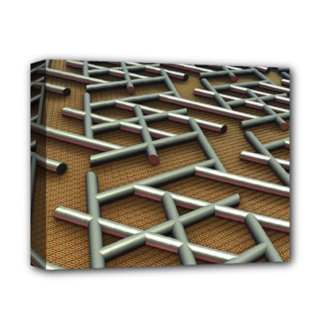 0118 F Expression Of Structure Large Deluxe Canvas 14  X 11  (stretched) by geonetique