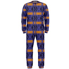 Bitcoin Logo Pattern Onepiece Jumpsuit (men) by ExtraAwesomeSauce