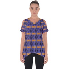 Bitcoin Logo Pattern Cut Out Side Drop T-shirt by ExtraAwesomeSauce