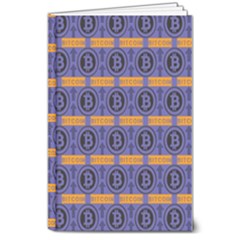 Bitcoin Logo Pattern 8  X 10  Hardcover Notebook by ExtraAwesomeSauce