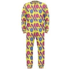 Colorful Bitcoin Pattern Onepiece Jumpsuit (men) by ExtraAwesomeSauce