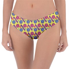 Colorful Bitcoin Pattern Reversible Classic Bikini Bottoms by ExtraAwesomeSauce