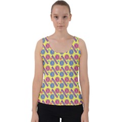 Colorful Bitcoin Pattern Velvet Tank Top by ExtraAwesomeSauce