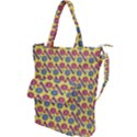 Colorful Bitcoin Pattern Shoulder Tote Bag View1