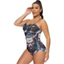 Demon Samurai Retro Full Coverage Swimsuit View2