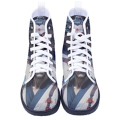 Demon Samurai Kid s High-top Canvas Sneakers by AwesomeSauce