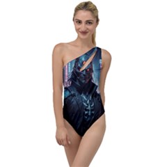 Cyberpunk Demon Samurai To One Side Swimsuit by AwesomeSauce