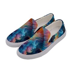 Cosmic Jellyfish Artwork Women s Canvas Slip Ons by ExtraAwesomeSauce