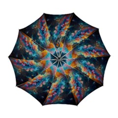 Cosmic Jellyfish Artwork Automatic Folding Umbrella With Case (large) by ExtraAwesomeSauce