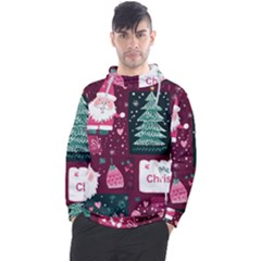 Christmas Santa Claus Men s Pullover Hoodie by Posterlux