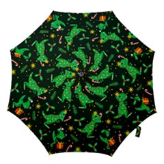 Christmas Funny Pattern Dinosaurs Hook Handle Umbrellas (medium) by Ket1n9