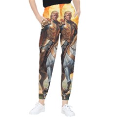 Heroic Trump Warrior In Golden Armor Women s Tapered Pants by AwesomeSauce