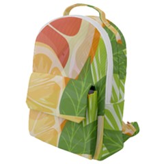 Citrus Fruit Healthy Vitamin Flap Pocket Backpack (small) by Paksenen