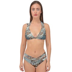 Dreamy Nature Motif Double Strap Halter Bikini Set by dflcprintsclothing