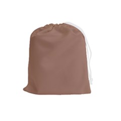 Mocha Mousse Hex Code #a47864 Drawstring Pouch (large) by dressshop
