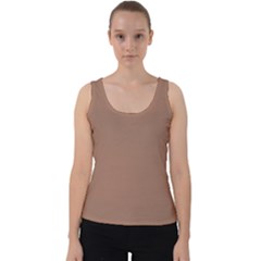 Mocha Mousse Hex Code #a47864 Velvet Tank Top by dressshop