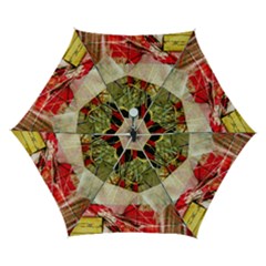 Collage Automatic Folding Umbrella With Case (small) by bestdesignintheworld