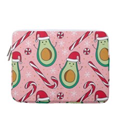 Avo Merry Christmas, Candies, Candy Cane 13  Vertical Laptop Sleeve Case With Pocket by kyorashop23