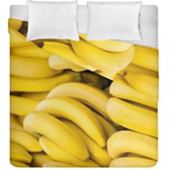 Bananas, Macro, Fruits, Ripe Bananas Duvet Cover Double Side (king Size) by kyorashop23