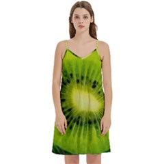 Kiwi Fruits, Close-up, Exotic Fruit Mini Camis Dress With Pockets by kyorashop23