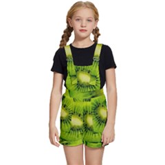 Kiwi Fruits, Close-up, Exotic Fruit Kids  Short Overalls by kyorashop23