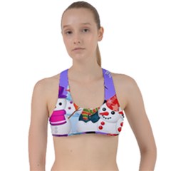 Let s Have Fun With Snowmen Criss Cross Racerback Sports Bra by kyorashop23