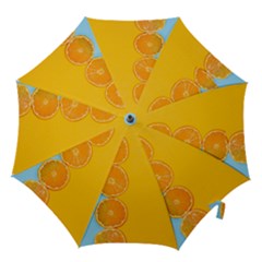 Orange, Slices, Fruit, Citrus Hook Handle Umbrellas (small) by kyorashop23