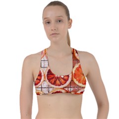 Peorange, Fruit, Citrus Criss Cross Racerback Sports Bra by kyorashop23
