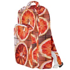 Peorange, Fruit, Citrus Double Compartment Backpack by kyorashop23